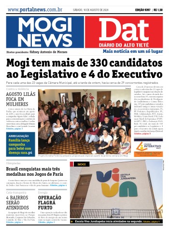 Edição Mogi News/DAT - 10 de agosto de 2024