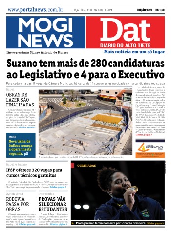 Edição Mogi News/DAT - 13 de agosto de 2024