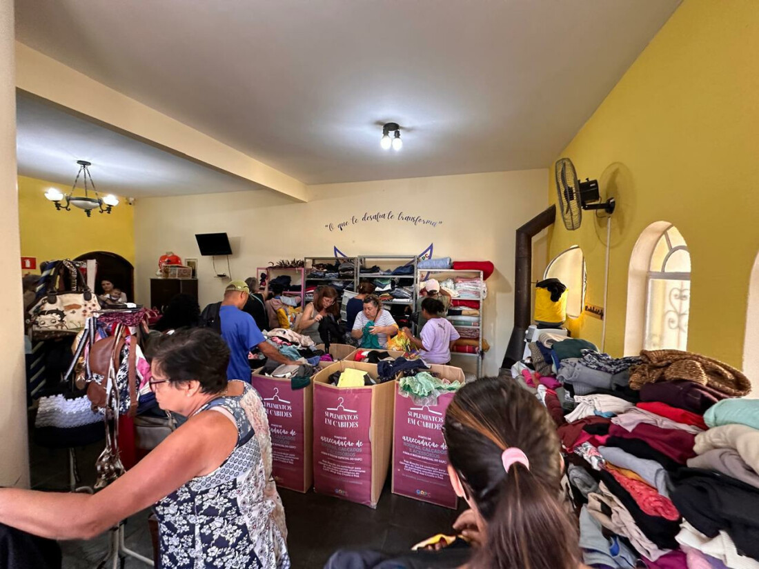GAPC de Mogi das Cruzes prepara nova edição do bazar Suplementos em Cabides