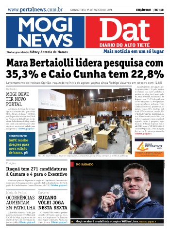 Edição Mogi News/DAT - 15 de agosto de 2024