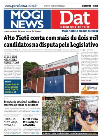Edição Mogi News/DAT - 17 de agosto de 2024