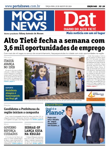 Edição Mogi News/DAT - 20 de agosto de 2024