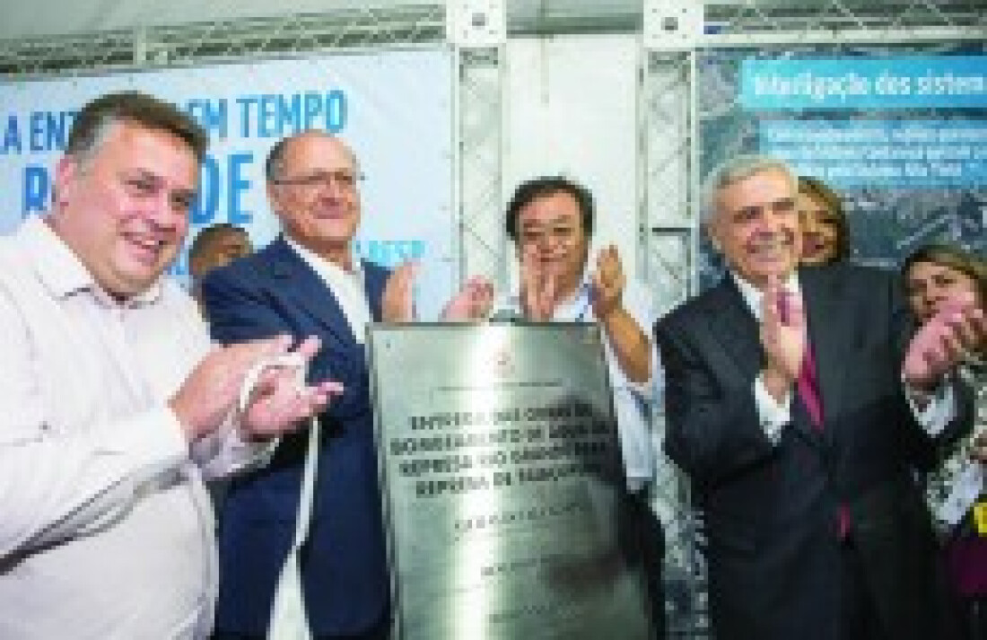 Alckmin inaugura a principal obra contra a crise hídrica