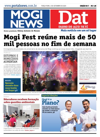 Edição Mogi News/DAT - 3 de setembro de 2024