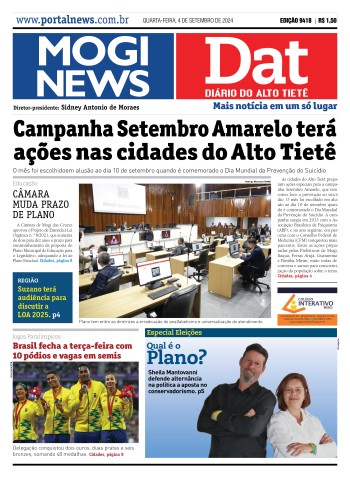 Edição Mogi News/DAT - 4 de setembro de 2024