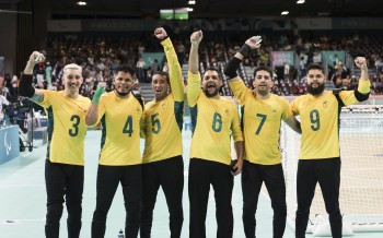 Brasil conquista o bronze no goalball masculino em Paris 2024