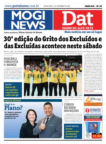 Edição Mogi News/DAT - 6 de setembro de 2024