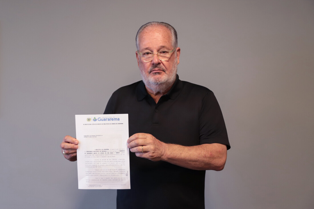 Prefeito aciona Sabesp na Justiça por falta de água nos bairros de Guararema