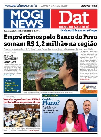 Edição Mogi News/DAT - 12 de setembro de 2024