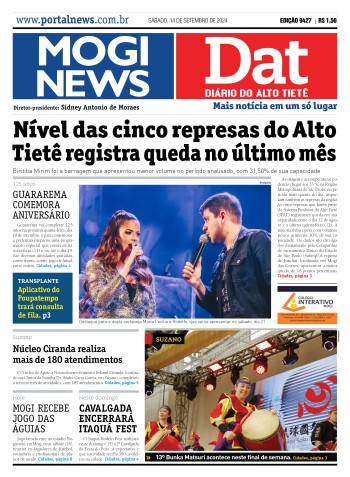 Edição Mogi News/DAT - 14 de setembro de 2024