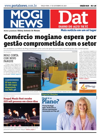 Edição Mogi News e Dat - 17 de setembro de 2024