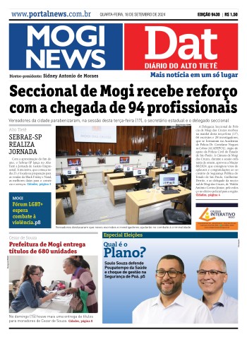Edição Mogi News/DAT - 18 de setembro de 2024