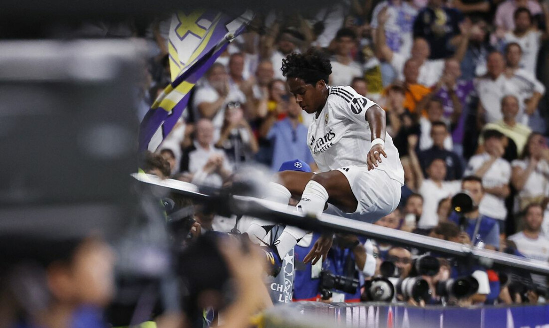Endrick estreia na Liga dos Campeões com gol pelo Real Madrid