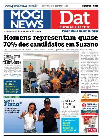 Edição Mogi News/DAT - 20 de setembro de 2024