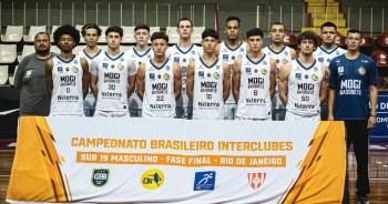SUB 19 do Mogi Basquete é a oitava melhor equipe do Brasil pelo CBI