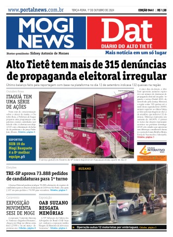 Edição Mogi News/DAT - 01 de outubro de 2024