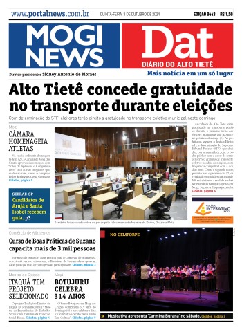 Edição Mogi News/DAT - 03 de outubro de 2024