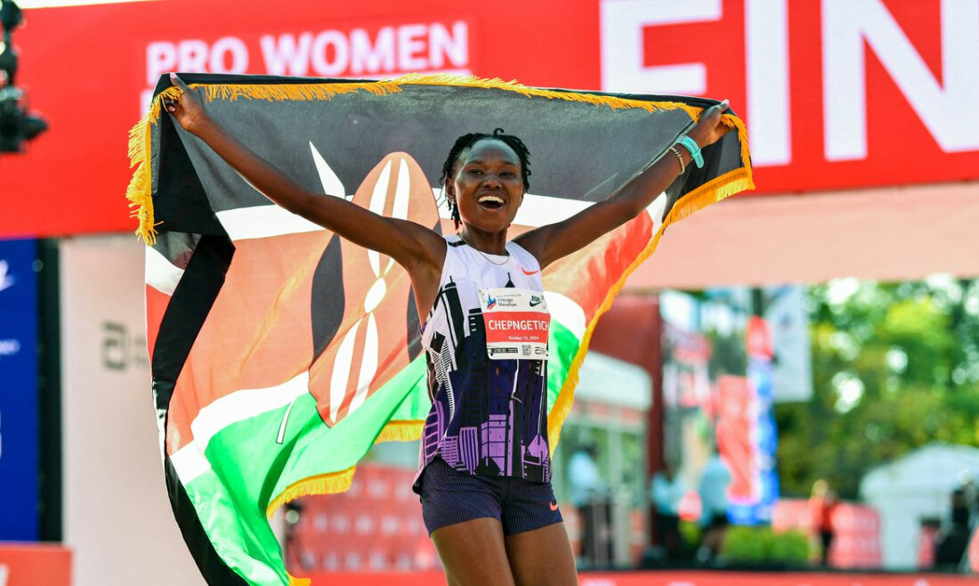 Chepngetich quebra recorde mundial feminino da maratona de Chicago